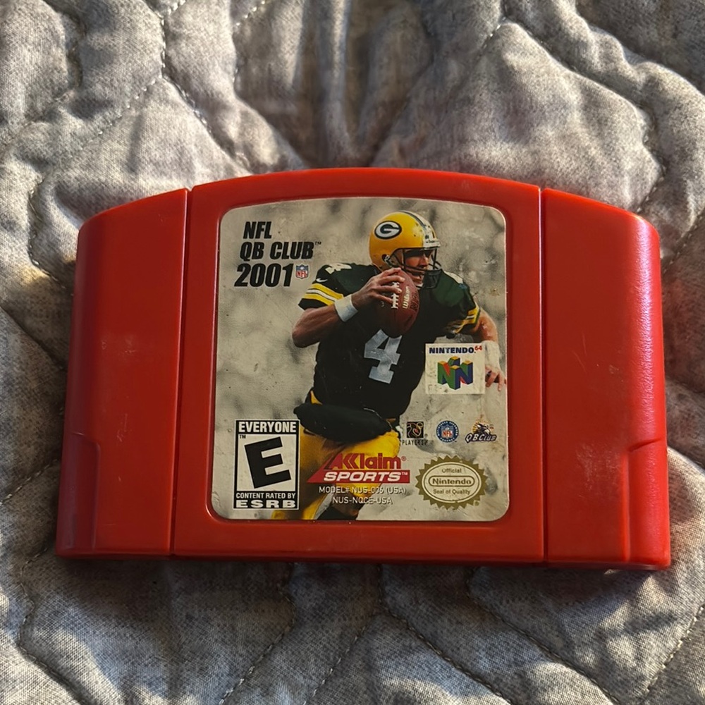 NFL QB Club 2001 Nintendo 64 Game Cartridge